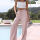 🔥🔥LAST DAY SALE 50% OFF👍✨ Lightweight Linen Pants Solid Color Drawstring Casual Pants -🥰Breathable & Skin-Friendly
