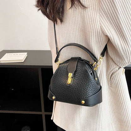👜 LIMITED-TIME 50% OFF! ✨ Color-Blocked Shoulder Bag – PU Leather, Multiple Carrying Options, Metal Hardware ✨