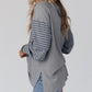 🍂 Easy Everyday Comfort | Women's Color-Block Striped Long-Sleeve Tunic Top