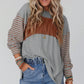 🍂 Easy Everyday Comfort | Women's Color-Block Striped Long-Sleeve Tunic Top