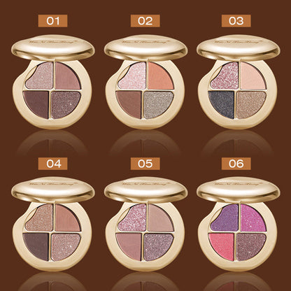 🔥New release in 2025🔥4-Color Highly Pigmented Long-Lasting Eyeshadow Palette
