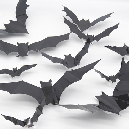 🦇Halloween 3D Bat LED Wall Light Decor 💡 – No Drilling Needed, Easy Installation | Soft LED Glow for Living Room/Bedroom Festive Vibe