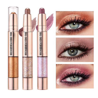 🔥2025 Hot Sale--Many people recommend it🔥Smooth Finish Dual-Ended Eyeshadow Stick