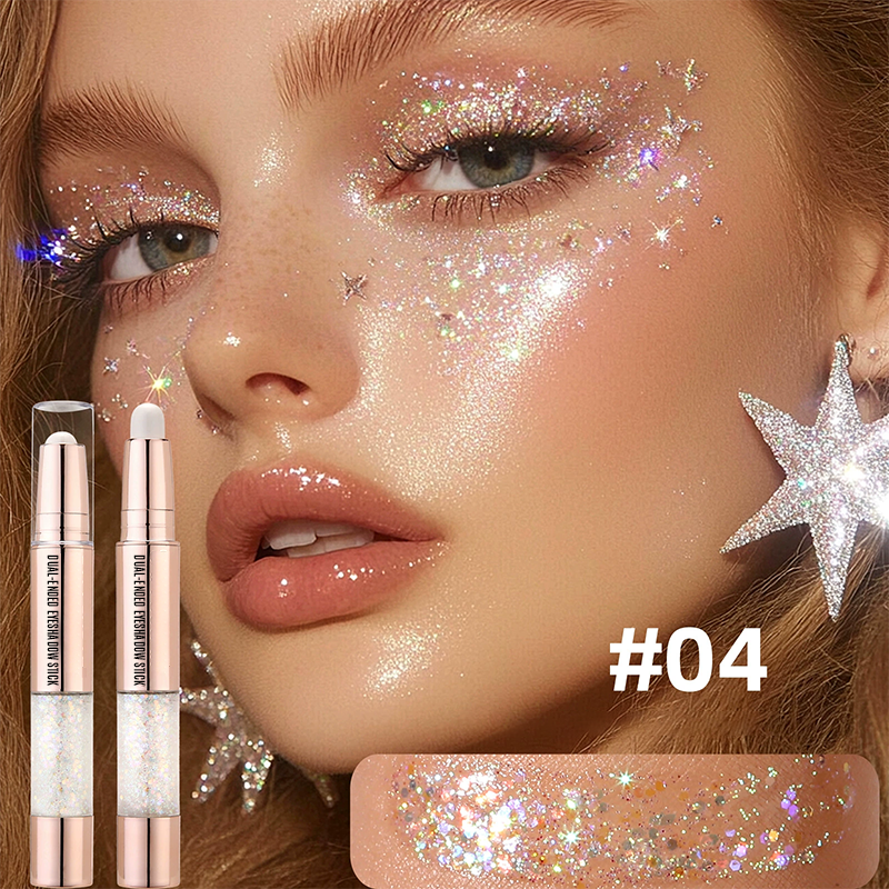 🔥2025 Hot Sale--Many people recommend it🔥Smooth Finish Dual-Ended Eyeshadow Stick