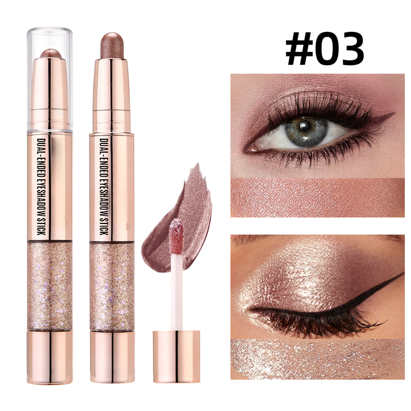 🔥2025 Hot Sale--Many people recommend it🔥Smooth Finish Dual-Ended Eyeshadow Stick