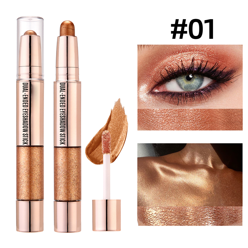 🔥2025 Hot Sale--Many people recommend it🔥Smooth Finish Dual-Ended Eyeshadow Stick