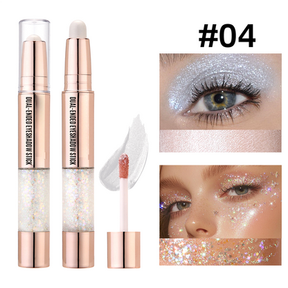 🔥2025 Hot Sale--Many people recommend it🔥Smooth Finish Dual-Ended Eyeshadow Stick