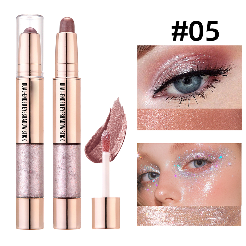🔥2025 Hot Sale--Many people recommend it🔥Smooth Finish Dual-Ended Eyeshadow Stick