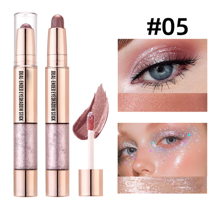 🔥2025 Hot Sale--Many people recommend it🔥Smooth Finish Dual-Ended Eyeshadow Stick