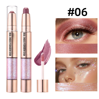 🔥2025 Hot Sale--Many people recommend it🔥Smooth Finish Dual-Ended Eyeshadow Stick