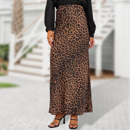 👍Hot Sale 49% Off🔥Leopard High Waist Printed Long Skirt