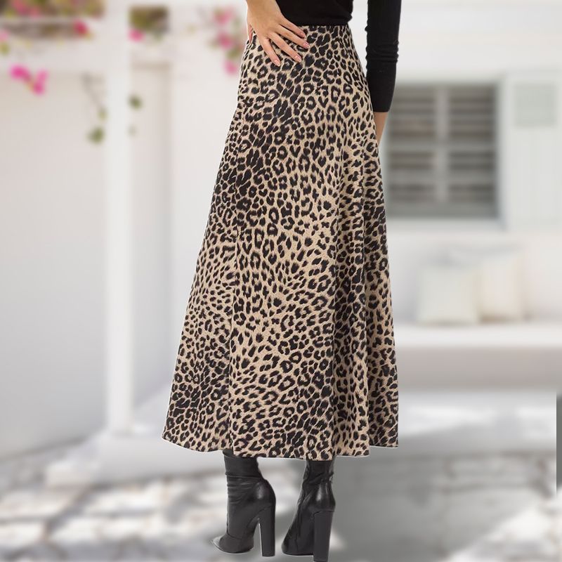 👍Hot Sale 49% Off🔥Leopard High Waist Printed Long Skirt