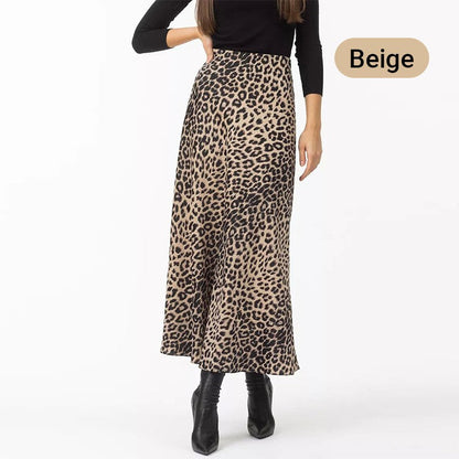 👍Hot Sale 49% Off🔥Leopard High Waist Printed Long Skirt
