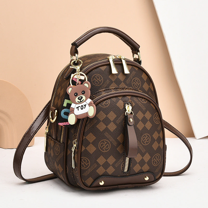 🔥2025 Hot Sale🔥Fashion Diamond-Pattern Print Mini Backpack
