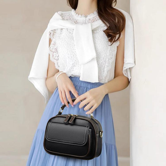 ✨Hot Sale 50% off✨Elegant Double Layer Wide Strap Crossbody Handbag👜