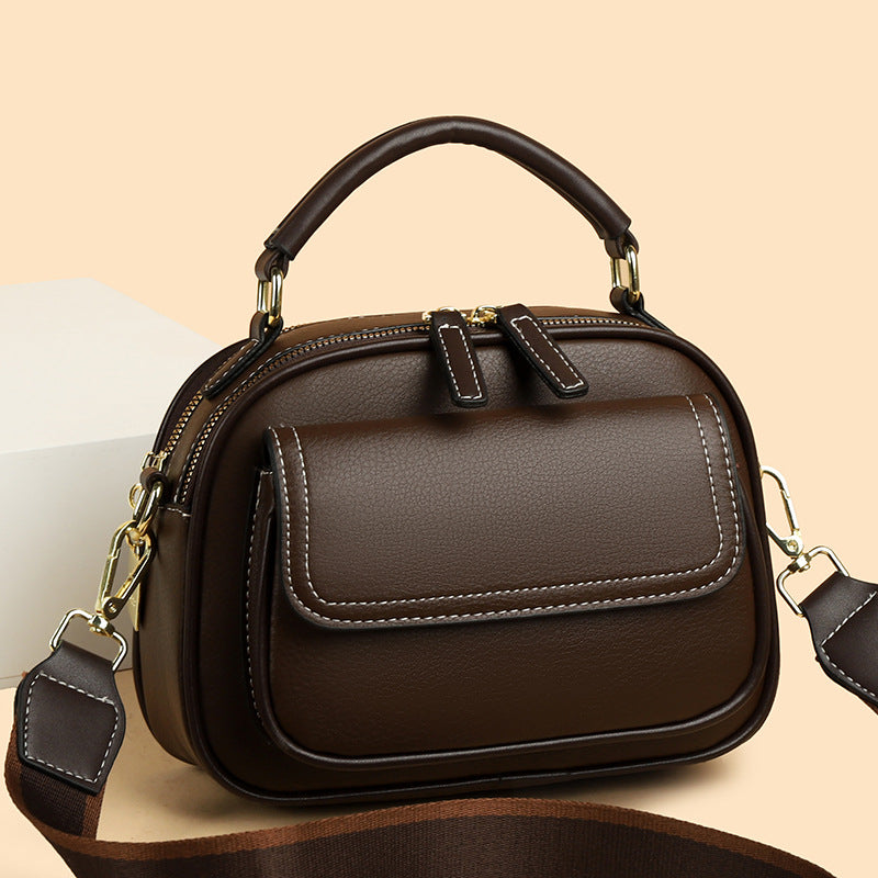 ✨Hot Sale 50% off✨Elegant Double Layer Wide Strap Crossbody Handbag👜