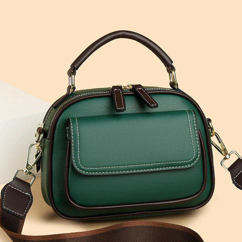 ✨Hot Sale 50% off✨Elegant Double Layer Wide Strap Crossbody Handbag👜