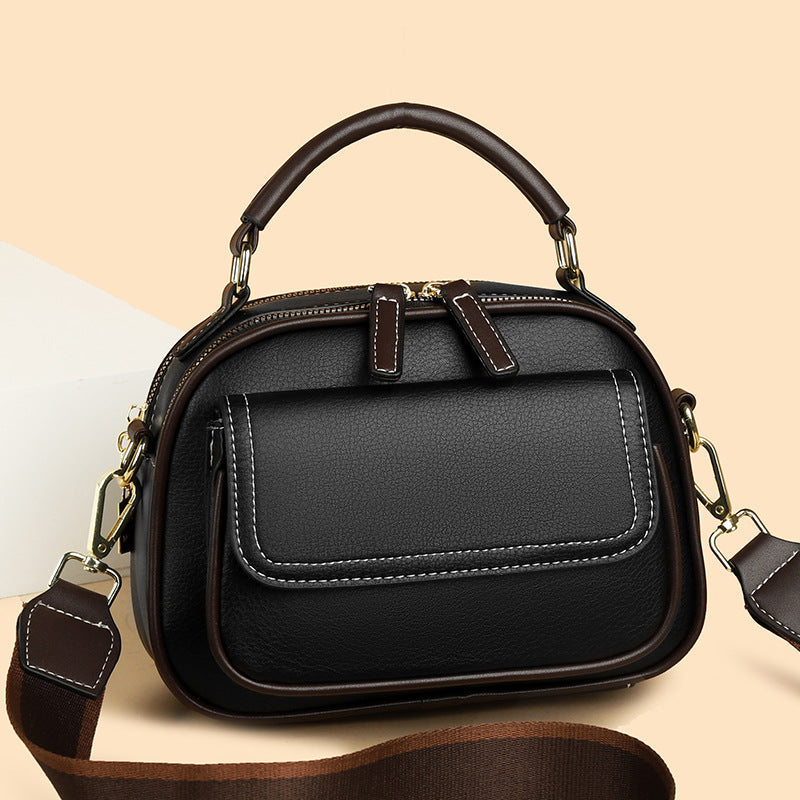 ✨Hot Sale 50% off✨Elegant Double Layer Wide Strap Crossbody Handbag👜