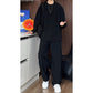 🔥2025 Hot Sale 50% Off🔥False Two-Piece V-Neck Shirt & Pants Set