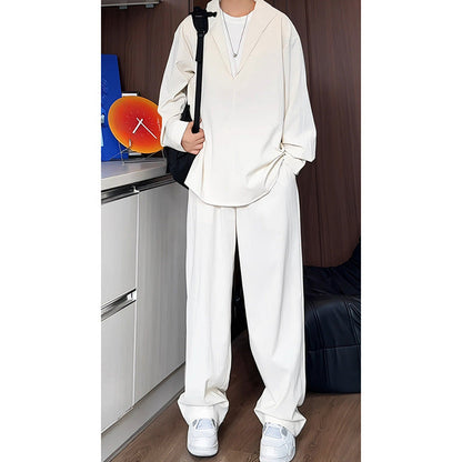 🔥2025 Hot Sale 50% Off🔥False Two-Piece V-Neck Shirt & Pants Set