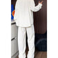 🔥2025 Hot Sale 50% Off🔥False Two-Piece V-Neck Shirt & Pants Set