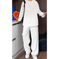 🔥2025 Hot Sale 50% Off🔥False Two-Piece V-Neck Shirt & Pants Set