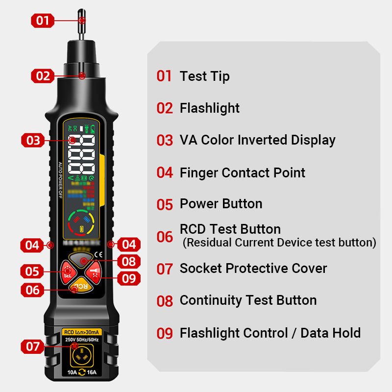 💥2025 New Upgrade⚡Multi-function Smart Power Measuring Pen