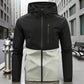 🍂 Easy Everyday Comfort | Men's Color-Block Hooded Windproof Jacket