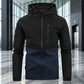 🍂 Easy Everyday Comfort | Men's Color-Block Hooded Windproof Jacket