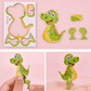 🦖 50% OFF! 🧩 EDUCATIONAL 3D PUZZLE - 50-Piece Cartoon Dinosaur Set with Vibrant Colors, Develops Creativity & Spatial Thinking for Ages 4+ 🎨✨