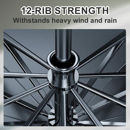 📢  HOT SALE 50% OFF ☔12-Rib Large Foldable Windproof Umbrella