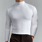 👕 50% OFF NOW! ✨ Men's High Neck Slim Fit T-Shirt - Stretchy & Breathable Fabric, Modern Style for Gym or Casual Wear 🏃‍♂️📦