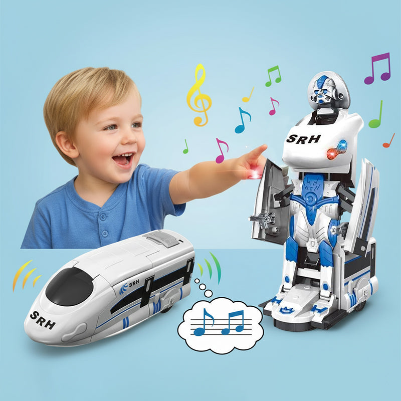 🔥LAST DAY SALE 50% OFF!!🏆Rechargeable Transforming Train Robot Toy