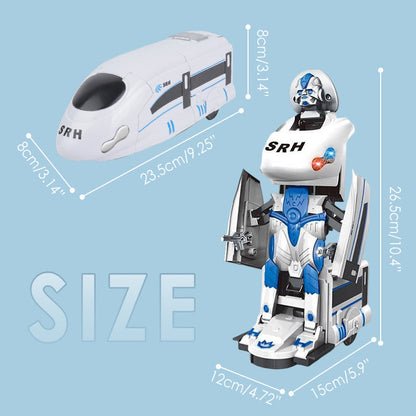 🔥LAST DAY SALE 50% OFF!!🏆Rechargeable Transforming Train Robot Toy