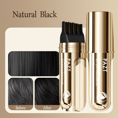 ✨ 2-IN-1 HAIR DYE COMB - Precision Application for Gray Coverage, Non-Drip Formula with Nourishing Argan Oil, 5 Min Processing Time 🌸🧴
