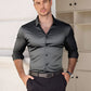 📢Hot Sale 50% OFF !!!⏰Men's Solid Color Lapel Long Sleeve Button-Down Shirts