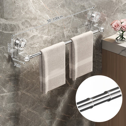 🛁 50% OFF LIMITED TIME! ✨ Adjustable Suction Cup Towel Bar - No Drill Installation & Rust-Proof Design for Bathroom Organization 🧻🔩