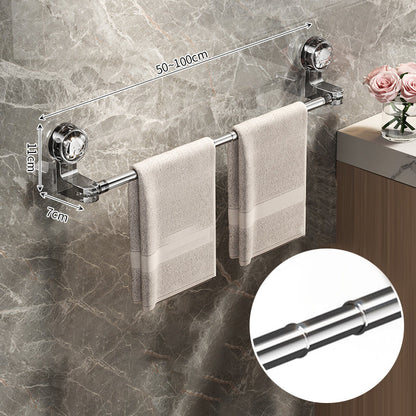 🛁 50% OFF LIMITED TIME! ✨ Adjustable Suction Cup Towel Bar - No Drill Installation & Rust-Proof Design for Bathroom Organization 🧻🔩