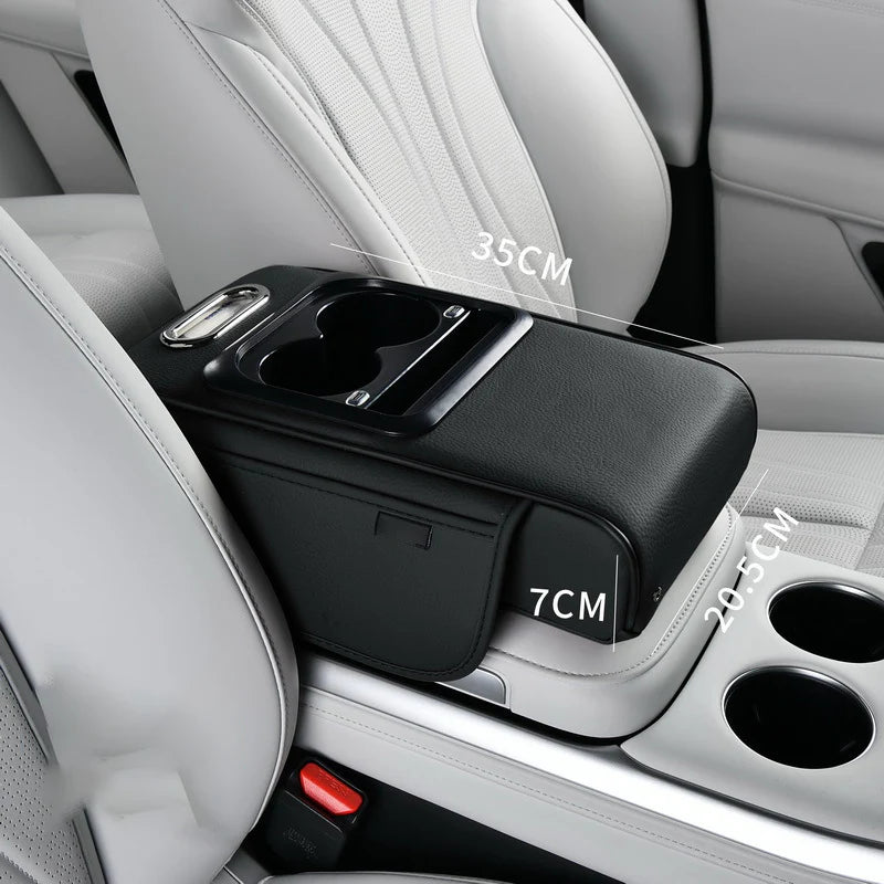 🔥2025 HOT SALE --50% OFF🔥Armrest Storage Box with LED Ambient Lighting
