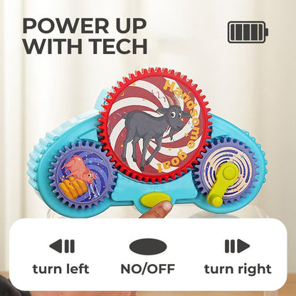 🎉 50% OFF Today! Transforming Gear Electric Building Blocks Toy 🚀