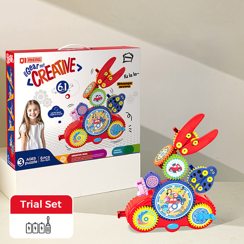 🎉 50% OFF Today! Transforming Gear Electric Building Blocks Toy 🚀