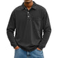👔 Easy Style, Everyday Comfort | Men's Cotton Long-Sleeve Shirt with Pocket