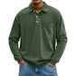👔 Easy Style, Everyday Comfort | Men's Cotton Long-Sleeve Shirt with Pocket