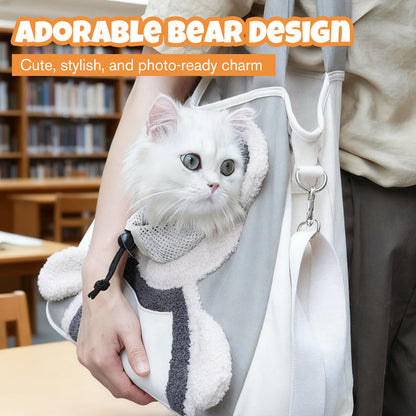 🔥 Free Shipping LAST DAY PROMOTION - 50%OFF 🔥 Cute Bear Pet Carrier Bag With Head-Out Design