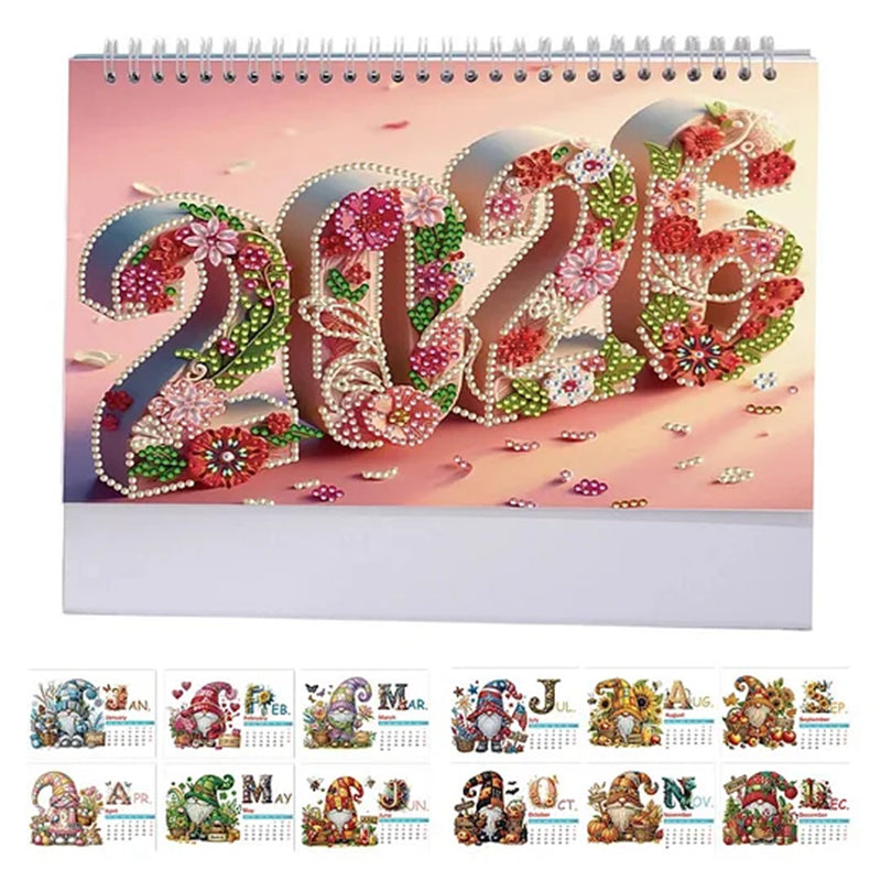 🎁Last Day 50% OFF🗓️2026 Standing Desk Calendar DIY Diamond Art Painting