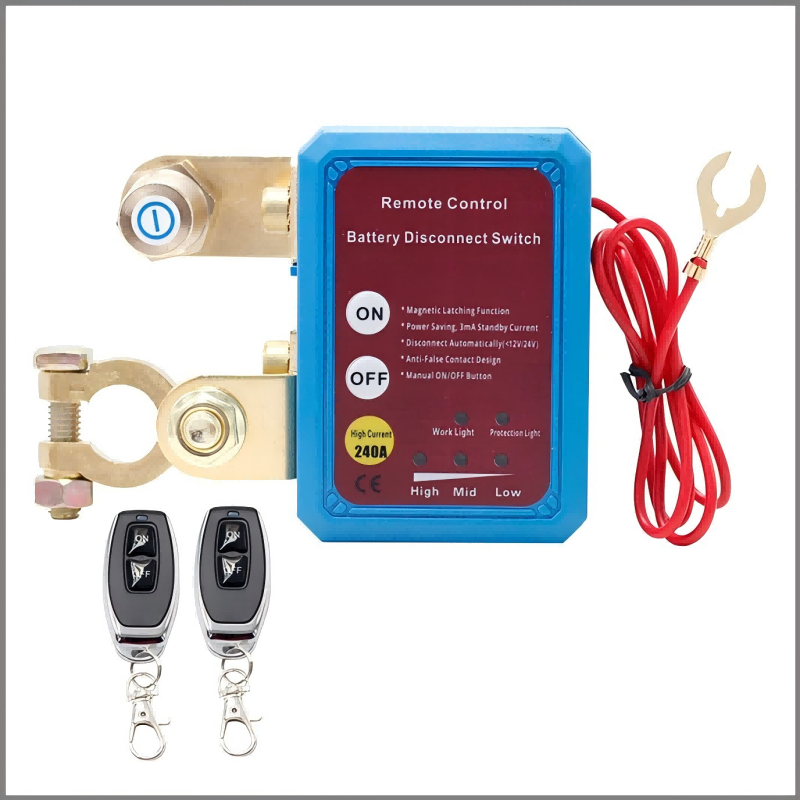 ⚡ Start your car smart! Wireless Battery Disconnect Switch – Anti-theft, energy-saving & super convenient!