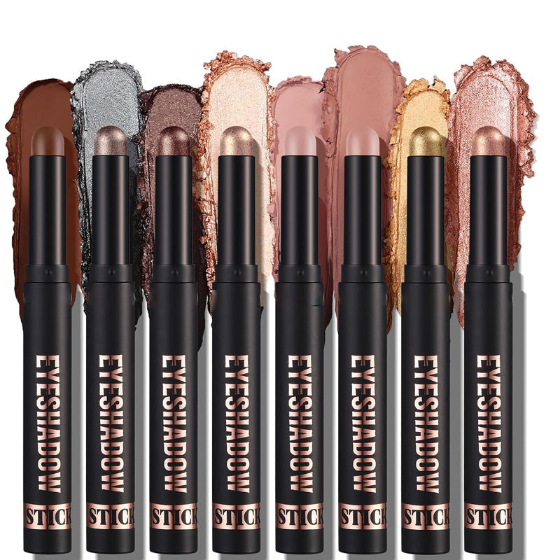 💗LAST DAY PROMOTION - 50%OFF🎁✨8 Colors Glitter Eyeshadow Stick Waterproof & Long-Wearing & Multi-Use