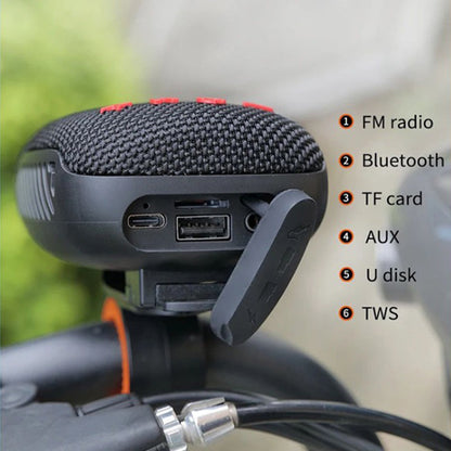 🥳2026 HOT SALE🥳💞50K+ SOLD!🚲 50% OFF! Waterproof Bike Speaker – Sing through the rain with crisp stereo sound! Secure mount, MicroSD support. Your ultimate riding companion. 🌧️🎵