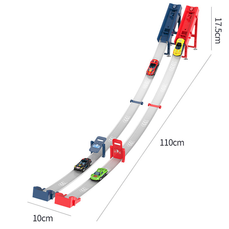 🎅🏻2026 Hot Sale🎁Dual Toy Car Launcher Racing Track Set for Kids 🚗💨🚗💨