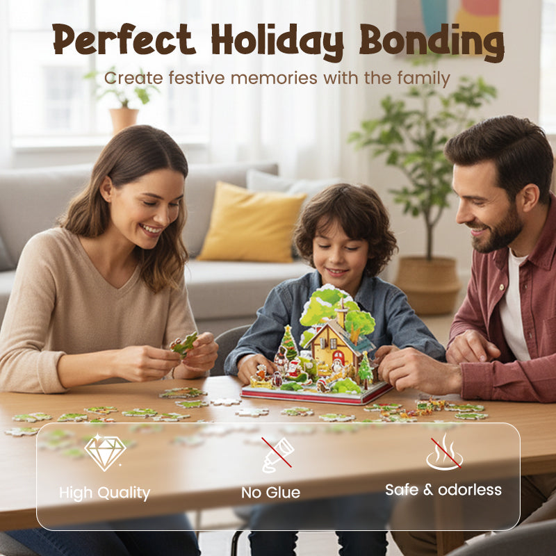 🎁Christmas Limited-Time Offer - 50% Off🧩3D DIY Christmas Puzzle Kit